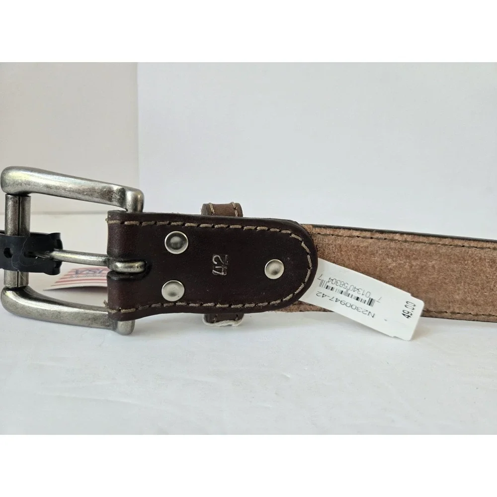 Nocona‎ USA leather belt N2300947 sz 46 brown
